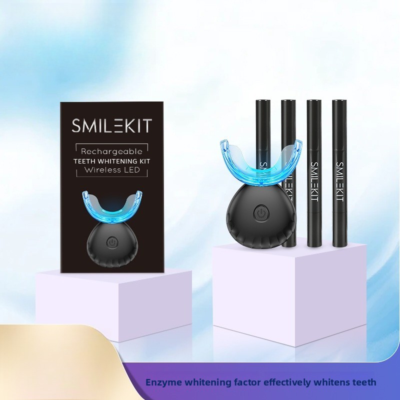 Teeth Whitening At Home Kit - Kit Pemutih Gigi dengan Pengisian Daya