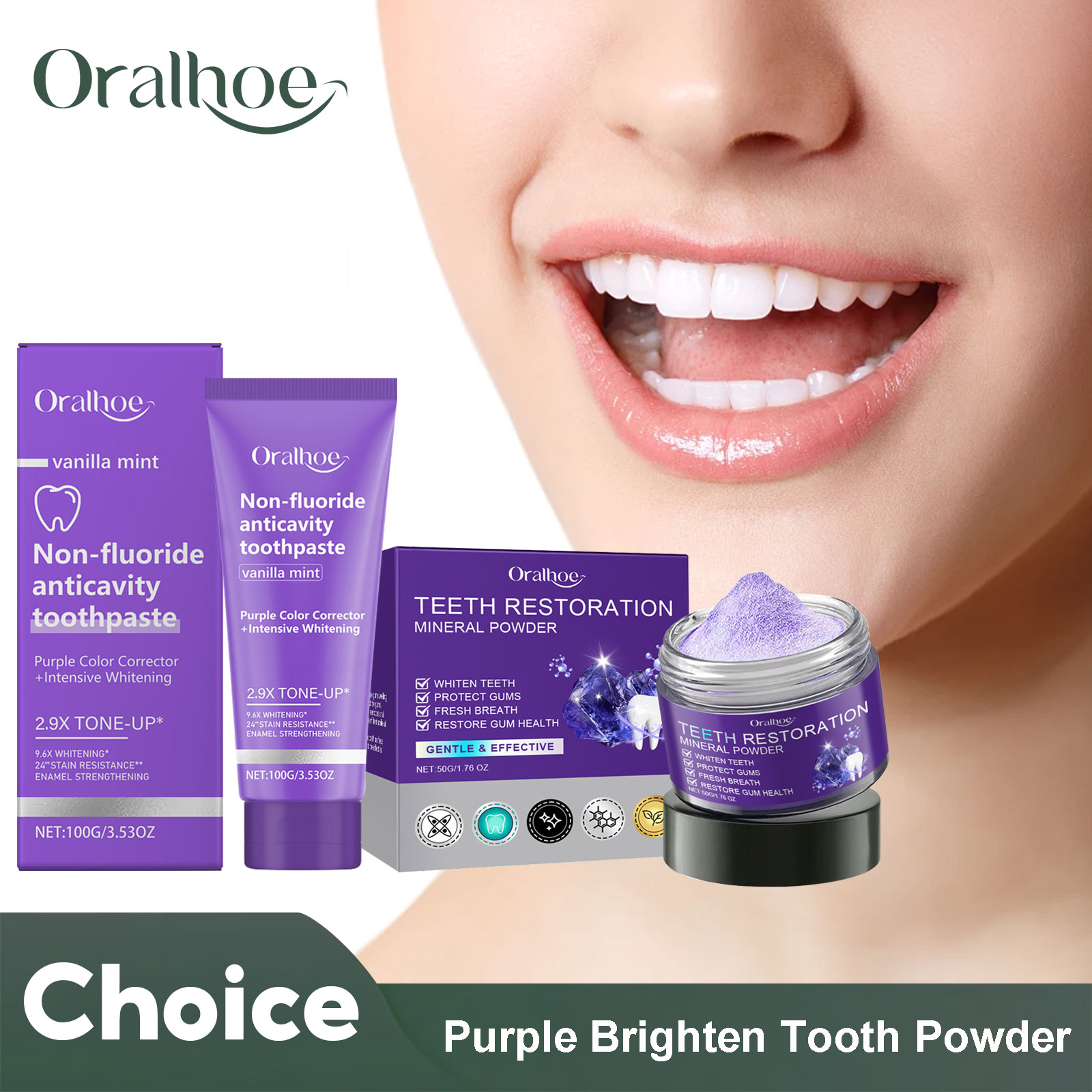 Teeth Whitening From Home - Bubuk Mineral restorasi gigi, pasta gigi