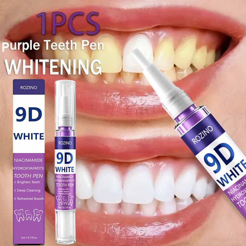Teeth Whitening Pen - ROZINO 9D Pena Pemutih Gigi Niacinamide