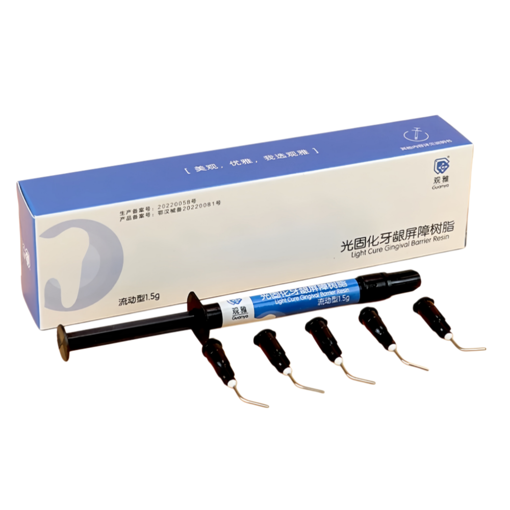 Teeth Whitening Gingival Barrier - Resin Penghalang Gusi Cair 1.5g, Pengerasan