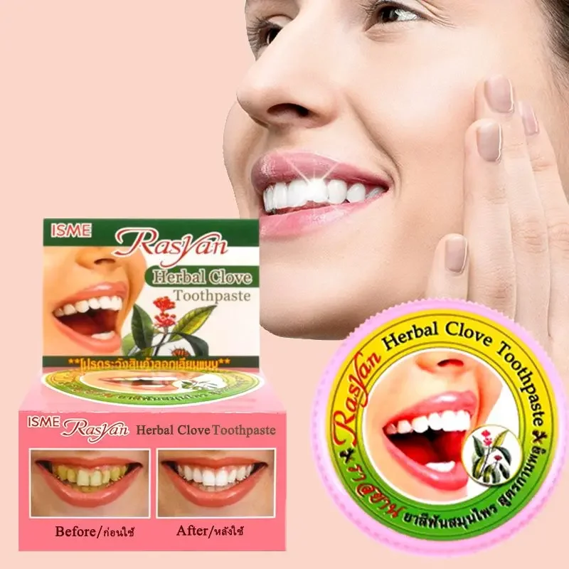 Teeth Whitening From Home - Bubuk Gigi Cengkeh/Kelapa Thailand, Menghilangkan Noda,