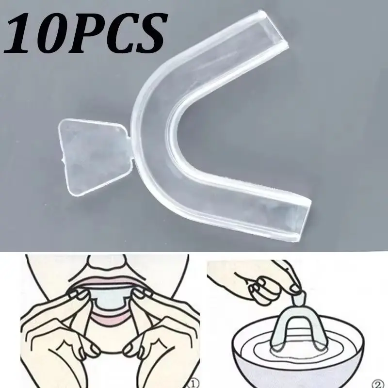 Teeth Whitening Products - 10Pcs Pelindung Mulut Silikon Pemutih Gigi