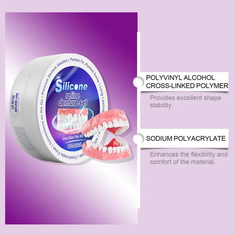 Set gigi palsu silikon, gigi p - Teeth Whitening Products ulasan dan harga